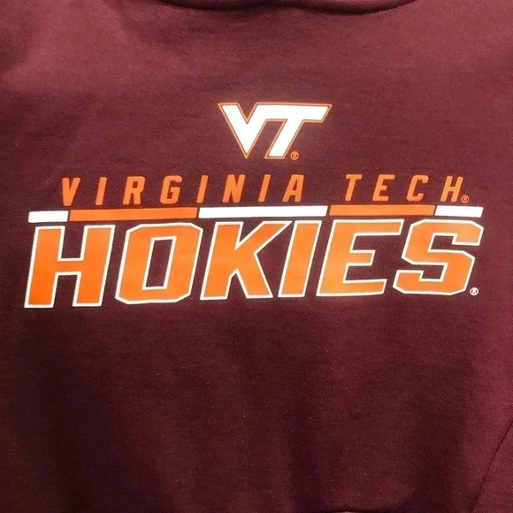 Virginia Tech Hokies Hoodie, pull over, pouch pocket, HOKIE Logo, Unisex - Picture 2 of 5